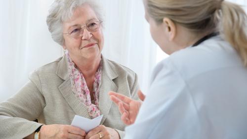 doctor discussing with patient