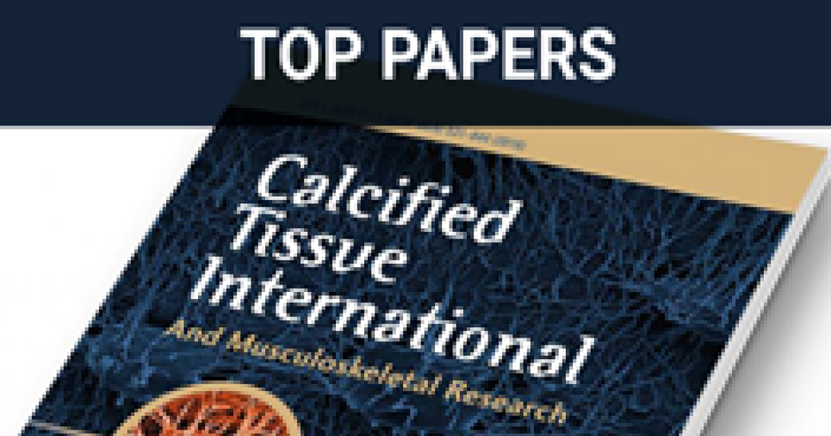 Calcified Tissue International Anuncia Sus Artículos Más Citados